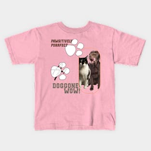 Cat Dog Wow Kids T-Shirt